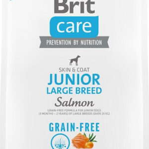 Brit Care Grain Free Junior Large Breed 3kg Ξηρά Τροφή χωρίς Σιτηρά & Γλουτένη για Κουτάβια Μεγαλόσωμων Φυλών με Πατάτες και Σολομό