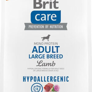 Brit Care Adult Large Breed Hypoallergenic 3kg Ξηρά Τροφή χωρίς Γλουτένη για Ενήλικους Σκύλους Μεγαλόσωμων Φυλών με Αρνί