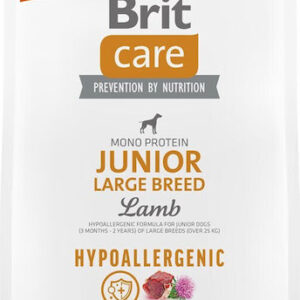 Brit Care Junior Large Breed Hypoallergenic 3kg Ξηρά Τροφή χωρίς Γλουτένη για Κουτάβια Μεγαλόσωμων Φυλών με Αρνί