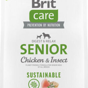 Brit Care Sustainable 3kg Ξηρά Τροφή χωρίς Γλουτένη για Ηλικιωμένους Σκύλους με Κοτόπουλο