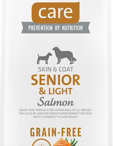 Brit Care Skin & Coat Senior & Light 12kg Ξηρά Τροφή Διαίτης, χωρίς Σιτηρά & Γλουτένη για Ηλικιωμένους Σκύλους με Πατάτες και Σολομό