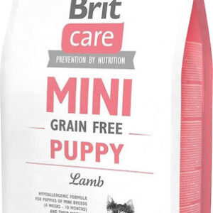 Brit Care 7kg Ξηρά Τροφή χωρίς Σιτηρά & Γλουτένη για Κουτάβια Μικρόσωμων Φυλών με Αρνί