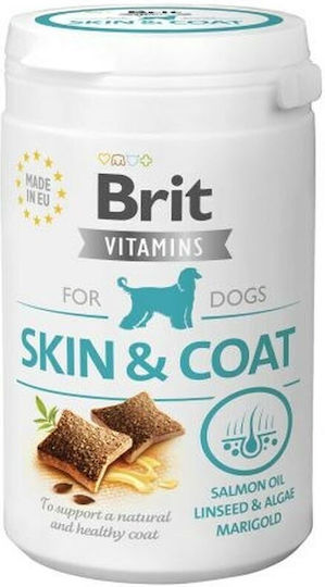 Brit Skin&Coat Πολυβιταμίνες Σκύλου σε Δισκία 150gr για Δέρμα & Τρίχωμα 295637 DLPRITSPL0006