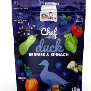 Syta Micha 1.5kg Ξηρά Τροφή χωρίς Σιτηρά & Γλουτένη για Ενήλικους Σκύλους με Πάπια