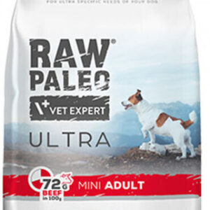Raw Paleo Vet Expert Ultra 2kg Ξηρά Τροφή χωρίς Γλουτένη για Ενήλικους Σκύλους Μικρόσωμων Φυλών με Βοδινό