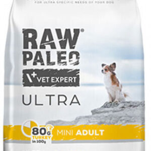 Raw Paleo 2kg Ξηρά Τροφή χωρίς Σιτηρά & Γλουτένη για Ενήλικους Σκύλους Μικρόσωμων Φυλών με Γαλοπούλα
