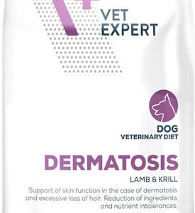 VetExpert Dermatosis 12kg Ξηρά Τροφή Σκύλων Διαίτης με Αρνί