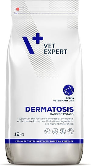 VetExpert Dermatosis 12kg Ξηρά Τροφή Σκύλων Διαίτης, χωρίς Γλουτένη με Κουνέλι