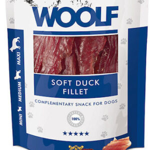 Woolf Snacks Soft Fillet Λιχουδιές Σκύλου χωρίς Σιτηρά & Γλουτένη με Πάπια 100gr