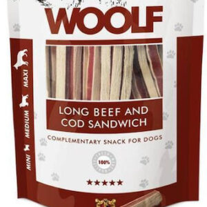 Woolf Snacks Woolf Woolf Λιχουδιά Σκύλου Διαίτης με Βοδινό και Μπακαλιάρο 100gr 1036