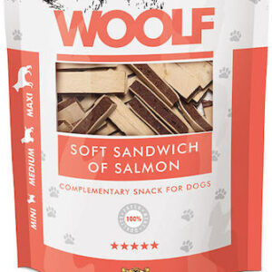Woolf Snacks Λιχουδιά Σκύλου χωρίς Σιτηρά & Γλουτένη με Σολομό 100gr