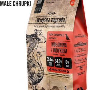 Wiejska Zagroda Adult Small Beef Turkey Dry Dog Food 2kg