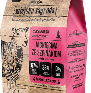 Wiejska Zagroda Feed 2kg Ξηρά Τροφή χωρίς Σιτηρά & Γλουτένη για Κουτάβια Μικρόσωμων Φυλών με Αρνί