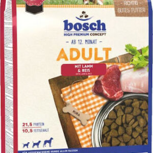 Bosch Petfood Concepts Adult 3kg Ξηρά Τροφή χωρίς Σιτηρά & Γλουτένη για Ενήλικους Σκύλους με Αρνί και Ρύζι