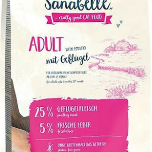 Bosch Petfood Concepts Sanabelle Adult Ξηρά Τροφή χωρίς Σιτηρά για Ενήλικες Γάτες με Πουλερικά 2kg
