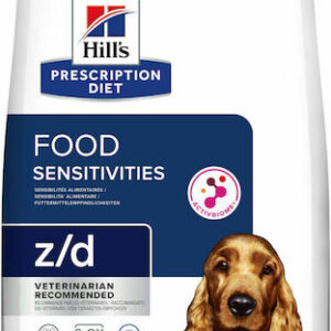 Hill's Hill's Prescription Diet Z/D Food Sensitivities 10kg Ξηρά Τροφή χωρίς Γλουτένη για Ενήλικους Σκύλους με Συκώτι