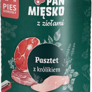 Pan Miesko Υγρή Τροφή για Ενήλικες Γάτες σε Κονσέρβα με Κουνέλι και Χοιρινό χωρίς Σιτηρά & Γλουτένη 400gr