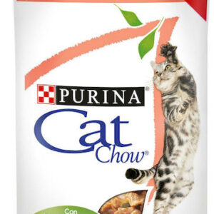 Purina Cat Chow Sensitive Υγρή Τροφή για Ενήλικες Γάτες σε Φακελάκι με Σολομό 85gr