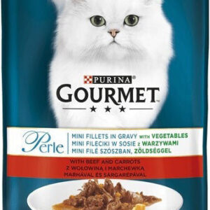 Purina Gourmet Perle Υγρή Τροφή για Ενήλικες Γάτες σε Κονσέρβα με Βοδινό χωρίς Γλουτένη 85gr