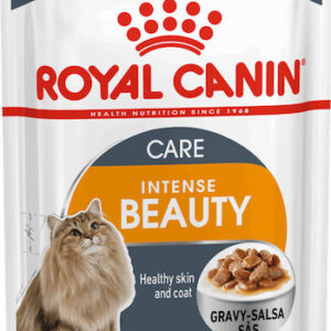 Royal Canin Intense Beauty Gravy Υγρή Τροφή για Ενήλικες Γάτες σε Φακελάκι 85gr 2603010