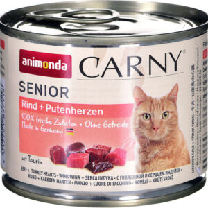 Animonda Carny Senior Υγρή Τροφή για Ηλικιωμένες Γάτες σε Κονσέρβα με Βοδινό 200gr