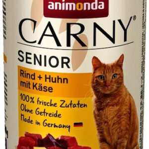 Animonda Carny Senior Υγρή Τροφή για Ηλικιωμένες Γάτες σε Κονσέρβα με Βοδινό και Κοτόπουλο 400gr 83726