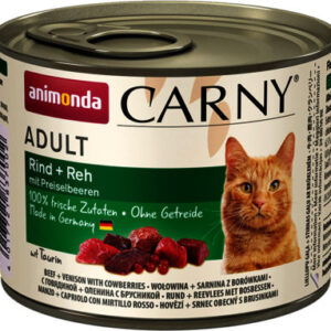 Animonda Carny Adult Υγρή Τροφή για Ενήλικες Γάτες σε Κονσέρβα με Βοδινό και Ελάφι 200gr