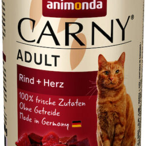 Animonda Carny Adult Υγρή Τροφή για Ενήλικες Γάτες σε Κονσέρβα με Βοδινό χωρίς Σιτηρά 400gr