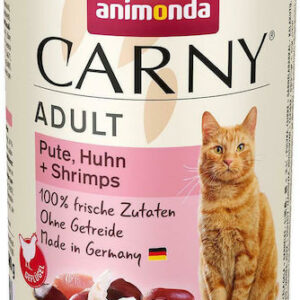 Animonda Carny Adult Υγρή Τροφή για Ενήλικες Γάτες σε Κονσέρβα με Γαρίδες και Κοτόπουλο χωρίς Σιτηρά 400gr