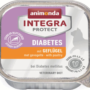 Animonda Integra Protect Diabetes Υγρή Τροφή για Ενήλικες Γάτες σε Ταψάκι με Κοτόπουλο Διαίτης 100gr