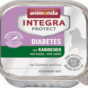 Animonda Integra Protect Diabetes Υγρή Τροφή για Ενήλικες Γάτες σε Ταψάκι με Κουνέλι Διαίτης 100gr