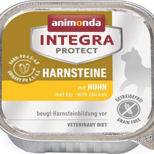Animonda Integra Protect Harnsteine Υγρή Τροφή για Ενήλικες Γάτες σε Ταψάκι με Κοτόπουλο χωρίς Σιτηρά 100gr 12611
