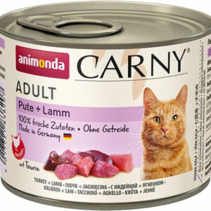 Animonda Carny Adult Υγρή Τροφή για Ενήλικες Γάτες σε Κονσέρβα με Αρνί και Γαλοπούλα χωρίς Σιτηρά & Γλουτένη 200gr