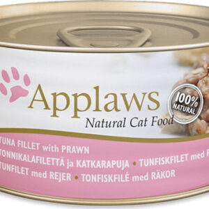 Applaws Natural Cat Food Υγρή Τροφή για Ενήλικες Γάτες σε Κονσέρβα με Γαρίδες και Τόνο 70gr