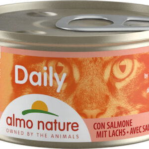 Almo Nature Daily Υγρή Τροφή για Ενήλικες Γάτες σε Κονσέρβα με Σολομό χωρίς Σιτηρά & Γλουτένη 85gr