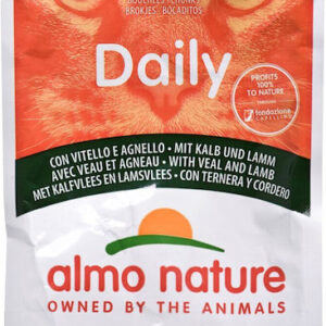 Almo Nature Daily Υγρή Τροφή για Ενήλικες Γάτες σε Φακελάκι με Αρνί και Ελάφι 70gr