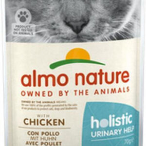 Almo Nature Holistic Urinary Help Υγρή Τροφή για Ενήλικες Γάτες σε Φακελάκι με Κοτόπουλο χωρίς Γλουτένη 70gr