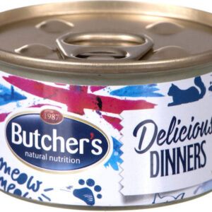 Butcher's Pet Care Classic Delicious Dinners Υγρή Τροφή για Ενήλικες Γάτες σε Κονσέρβα με Τόνο και Ψάρια χωρίς Γλουτένη 85gr