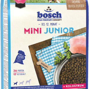 Bosch Petfood Concepts Mini Junior 3kg Ξηρά Τροφή χωρίς Γλουτένη για Κουτάβια Μικρόσωμων Φυλών με Καλαμπόκι και Κοτόπουλο