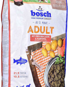 Bosch Petfood Concepts Adult 15kg Ξηρά Τροφή χωρίς Σιτηρά για Ενήλικους Σκύλους με Πατάτες και Σολομό