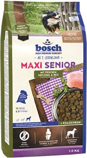 Bosch Petfood Concepts Maxi Senior 12.5kg Ξηρά Τροφή χωρίς Σιτηρά για Ηλικιωμένους Σκύλους Μεγαλόσωμων Φυλών με Κοτόπουλο και Ρύζι