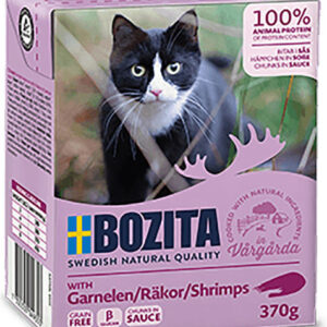 Bozita Feline Υγρή Τροφή για Ενήλικες Γάτες σε Φακελάκι με Γαρίδες χωρίς Σιτηρά & Γλουτένη 370gr A35-BOZ.64935