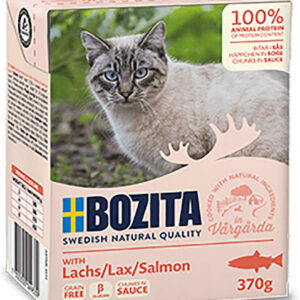 Bozita Feline Υγρή Τροφή για Ενήλικες Γάτες σε Φακελάκι με Σολομό χωρίς Σιτηρά & Γλουτένη 370gr A35-BOZ.64933