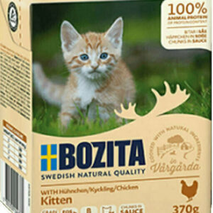 Bozita Kitten Υγρή Τροφή για Ανήλικες Γάτες σε Φακελάκι με Κοτόπουλο χωρίς Σιτηρά & Γλουτένη 370gr A35-BOZ.64936