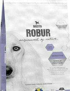 Bozita Robur Sensitive Single Protein 3kg Ξηρά Τροφή χωρίς Γλουτένη για Ενήλικους Σκύλους με Αρνί και Ρύζι