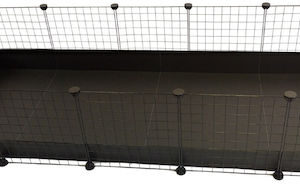 C&C Modular Cage Περίφραξη Κουνελιών Μαύρη 180x75x37cm