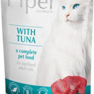 Dolina Noteci Piper Sterilised Υγρή Τροφή για Ενήλικες Γάτες σε Φακελάκι με Τόνο χωρίς Σιτηρά & Γλουτένη 100gr
