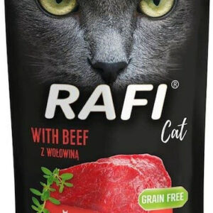 Dolina Noteci Rafi Cat Adult Υγρή Τροφή για Ενήλικες Γάτες σε Φακελάκι με Μοσχάρι χωρίς Σιτηρά & Γλουτένη 300gr