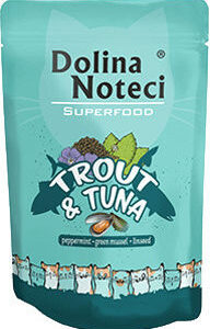 Dolina Noteci Superfood Υγρή Τροφή για Ενήλικες Γάτες σε Φακελάκι με Πέστροφα και Τόνο χωρίς Γλουτένη 85gr