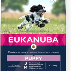 Eukanuba Growing Puppy Medium Breed 3kg Ξηρά Τροφή για Κουτάβια Μεσαίων Φυλών με Κοτόπουλο